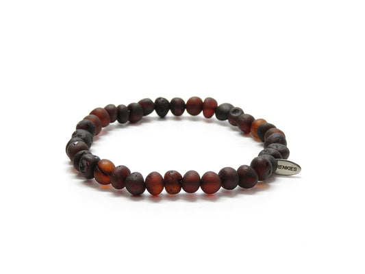 Barnsteen Raw XL Kers armband (elastisch)