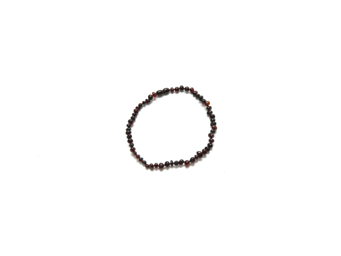 Barnsteen Kers ketting (rood draad)