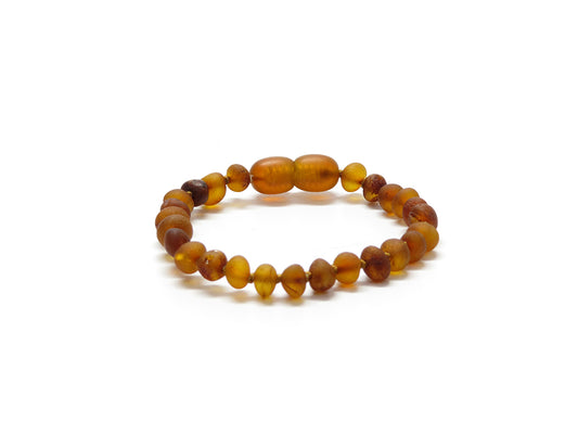 Barnsteen Raw Cognac armband
